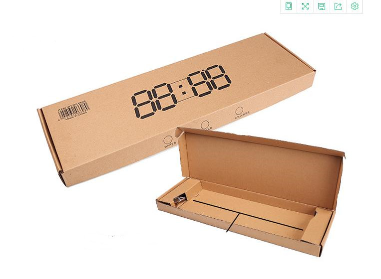 LED solid wood digital clock Wall Clock Manufacturers