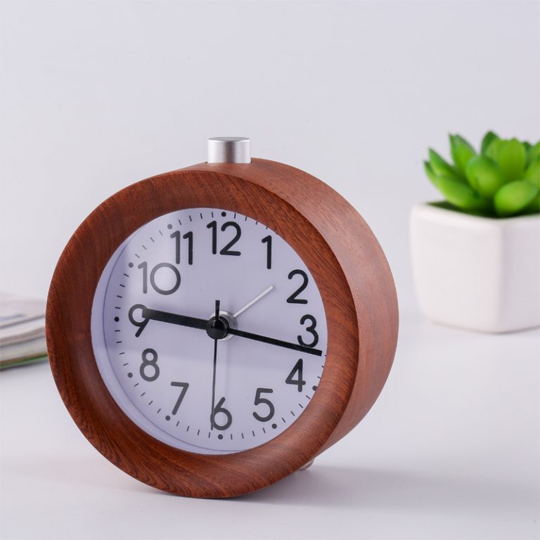 Solid wood small alarm clock Wall Clock Manufacturers