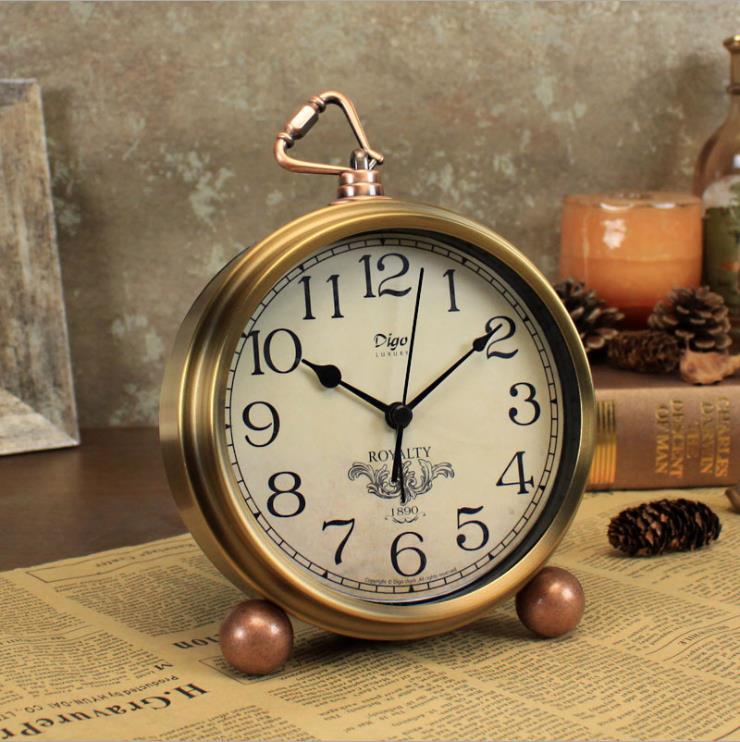 Creative metal alarm clock Wall Clock Manufacturers
