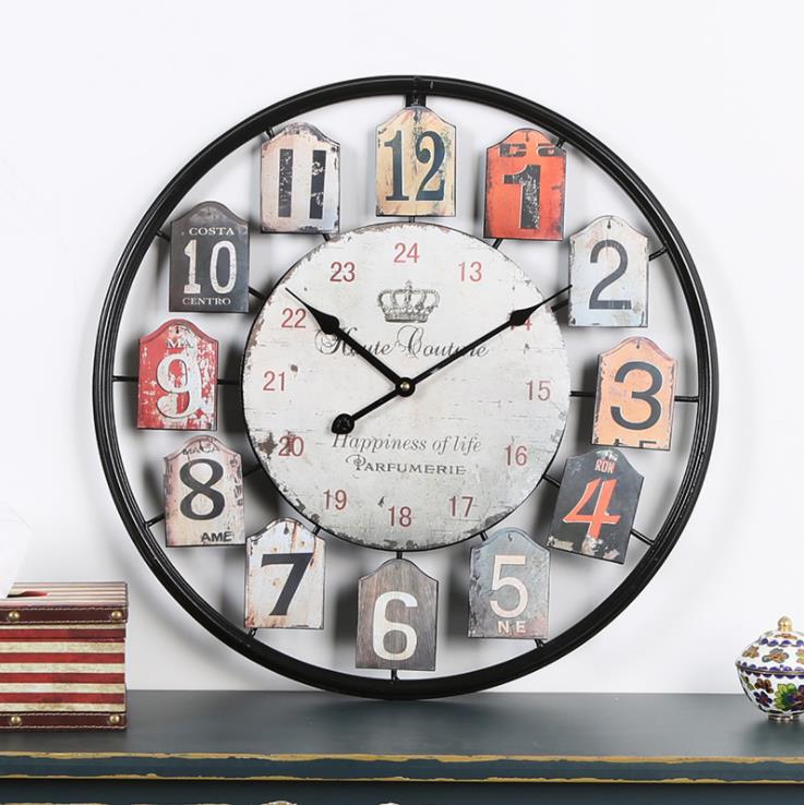 Custom wrought iron wall clock Wall Clock Manufacturers