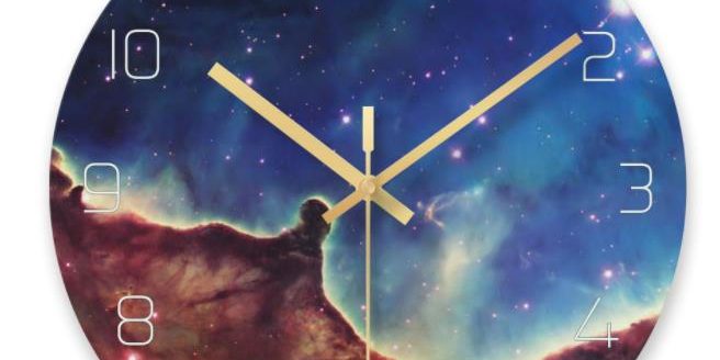 Glass wall clock (1)